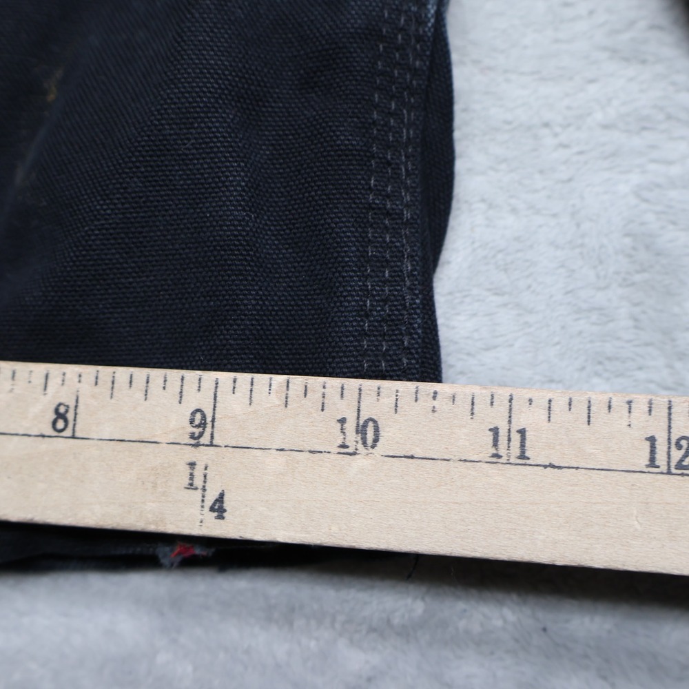Carhartt Bib‎ Overalls Men 42x32 Black Firm Duck Insulated Quilt Lined Work R38 - Picture 4 of 12